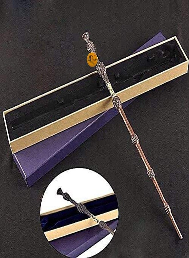 سايج سكوير عصا سحرية كلاسيكية مصنوعة يدويًا من المعدن من سيج سكوير، عصا سحرية قابلة للتحصيل، إكسسوار تنكري (طولها 40 سم، متعددة الألوان) - Image 3